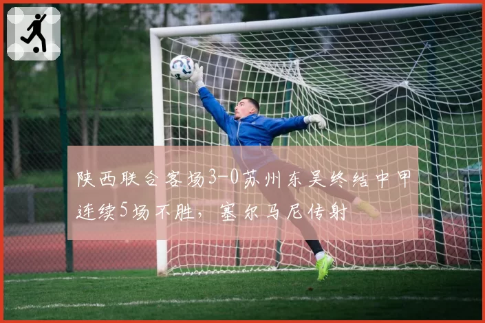 陕西联合客场3-0苏州东吴终结中甲连续5场不胜，塞尔马尼传射